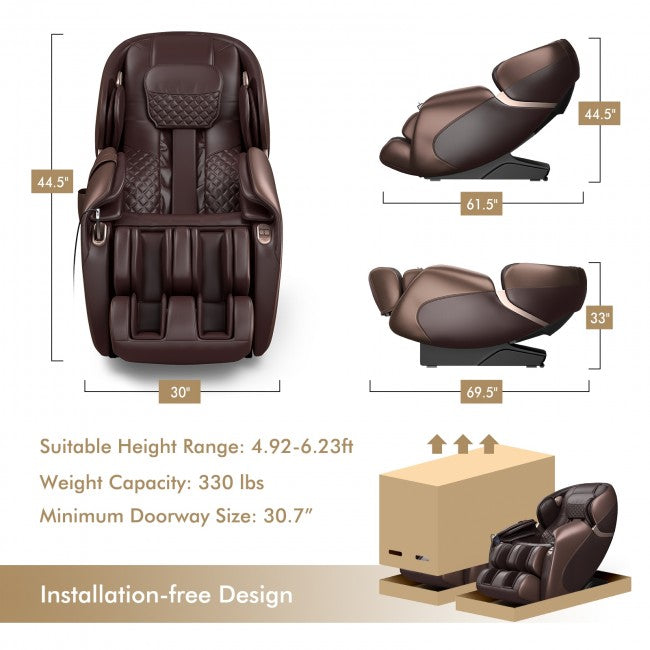Massage chair Zero-Gravity Shiatsu Massage Chair With Heating (SL-Track)