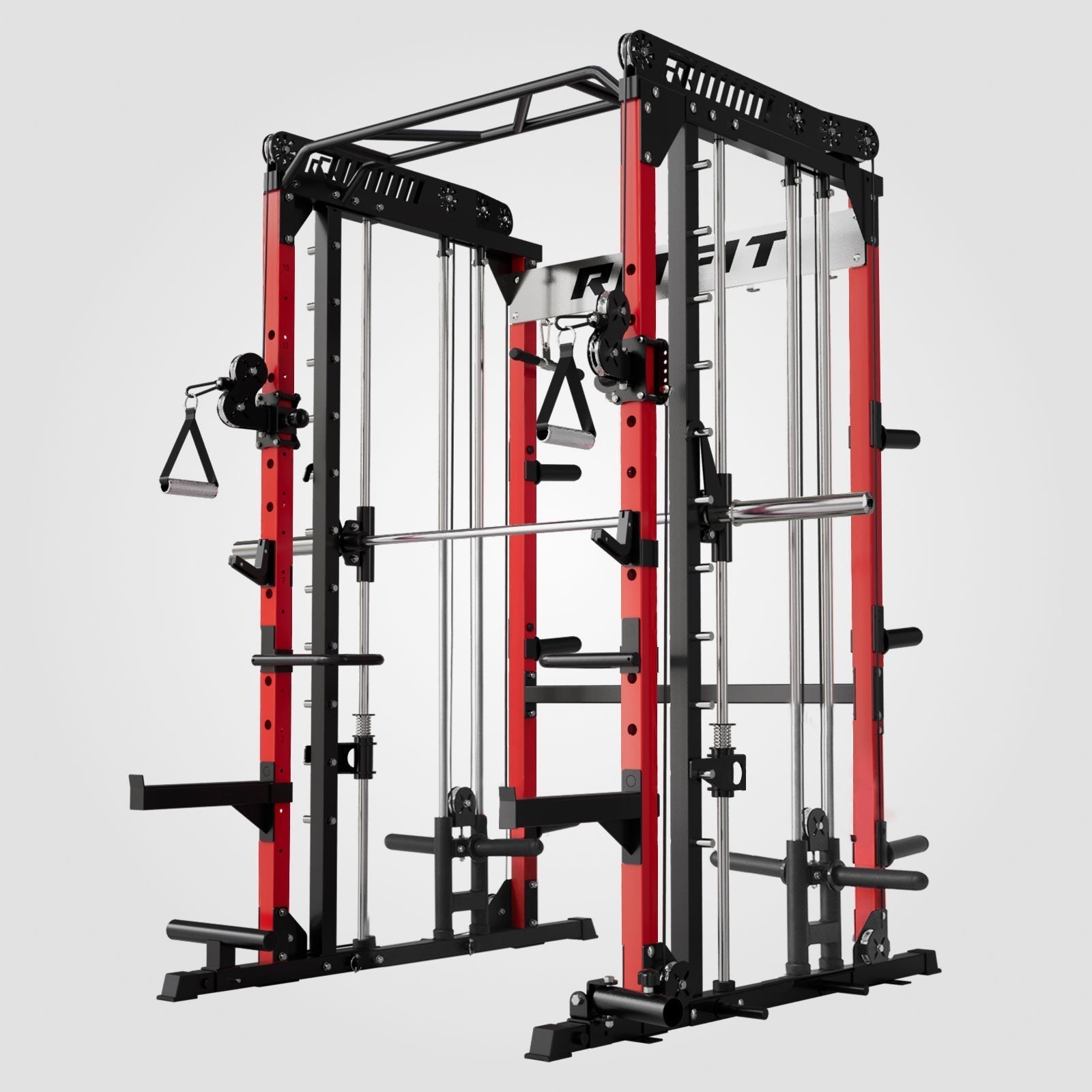 M1 PRO Multi-Functional Smith Machine with Cable Crossover System and Squat Rack for Home Gym