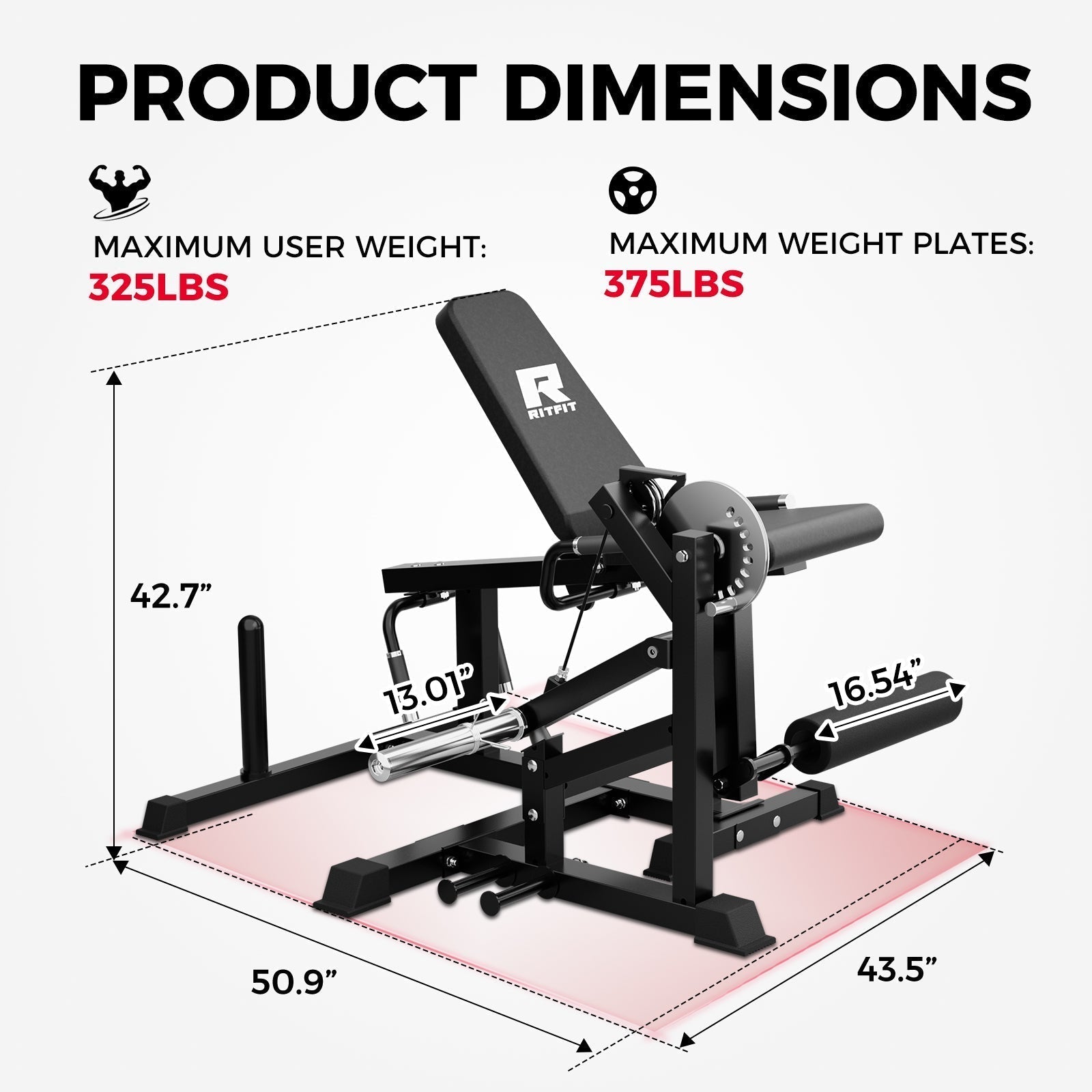 PLC01 Leg Extension Curl Machine