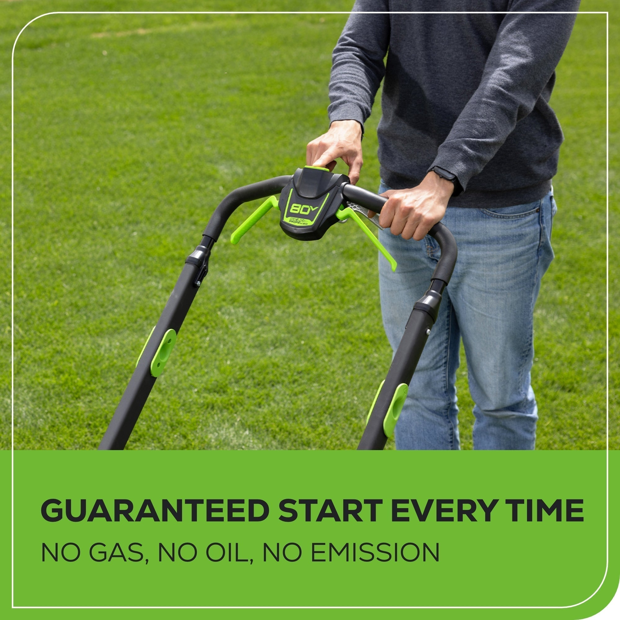80V 25" Cordless Battery Dual Blade Self-Propelled Mower: 4.0 Ah Battery and Rapid Charger, LM2508S