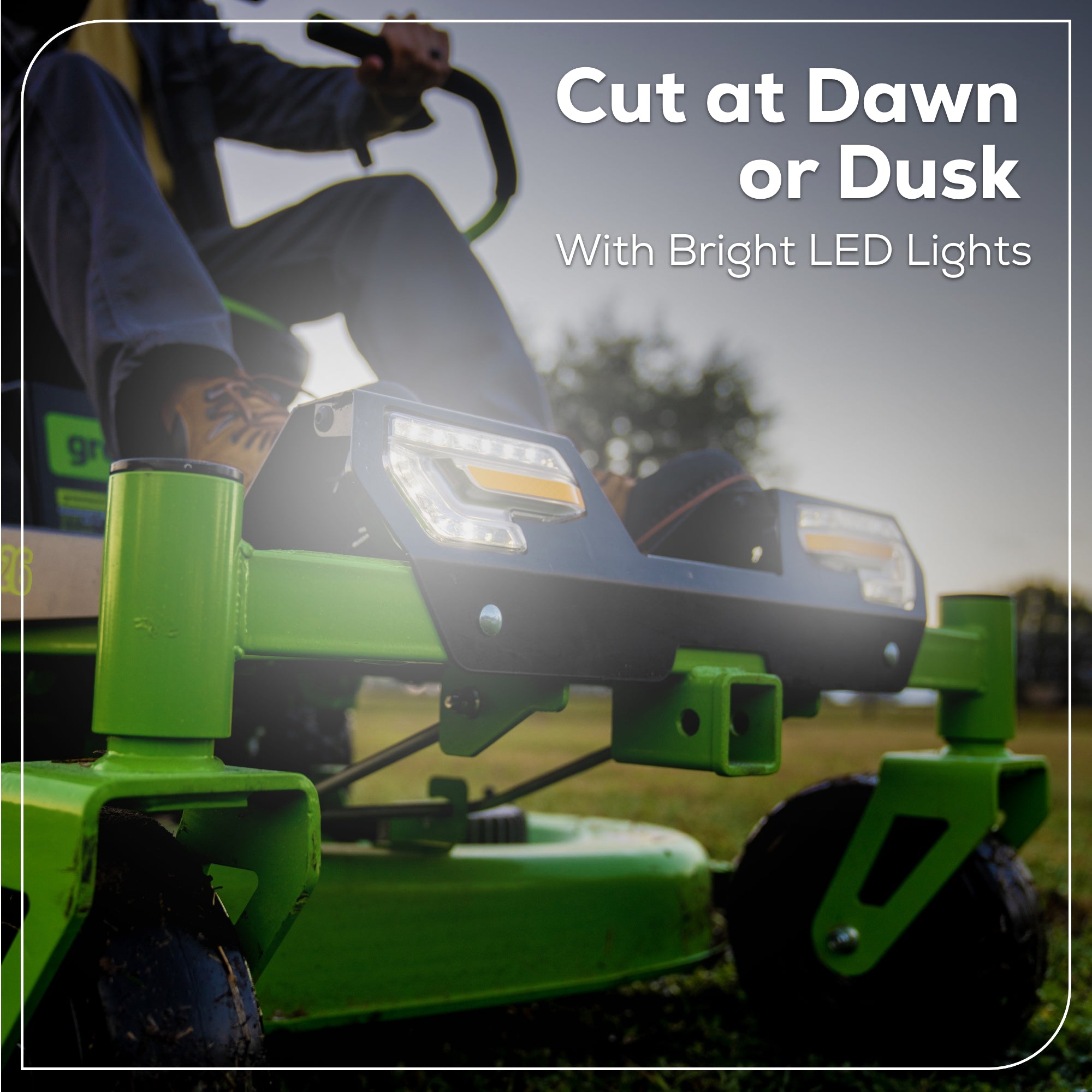 60V 42” Electric CrossoverZ Zero Turn Mower with (6) 8 Ah Batteries and (3) Dual Port Turbo Chargers, CRZ4261