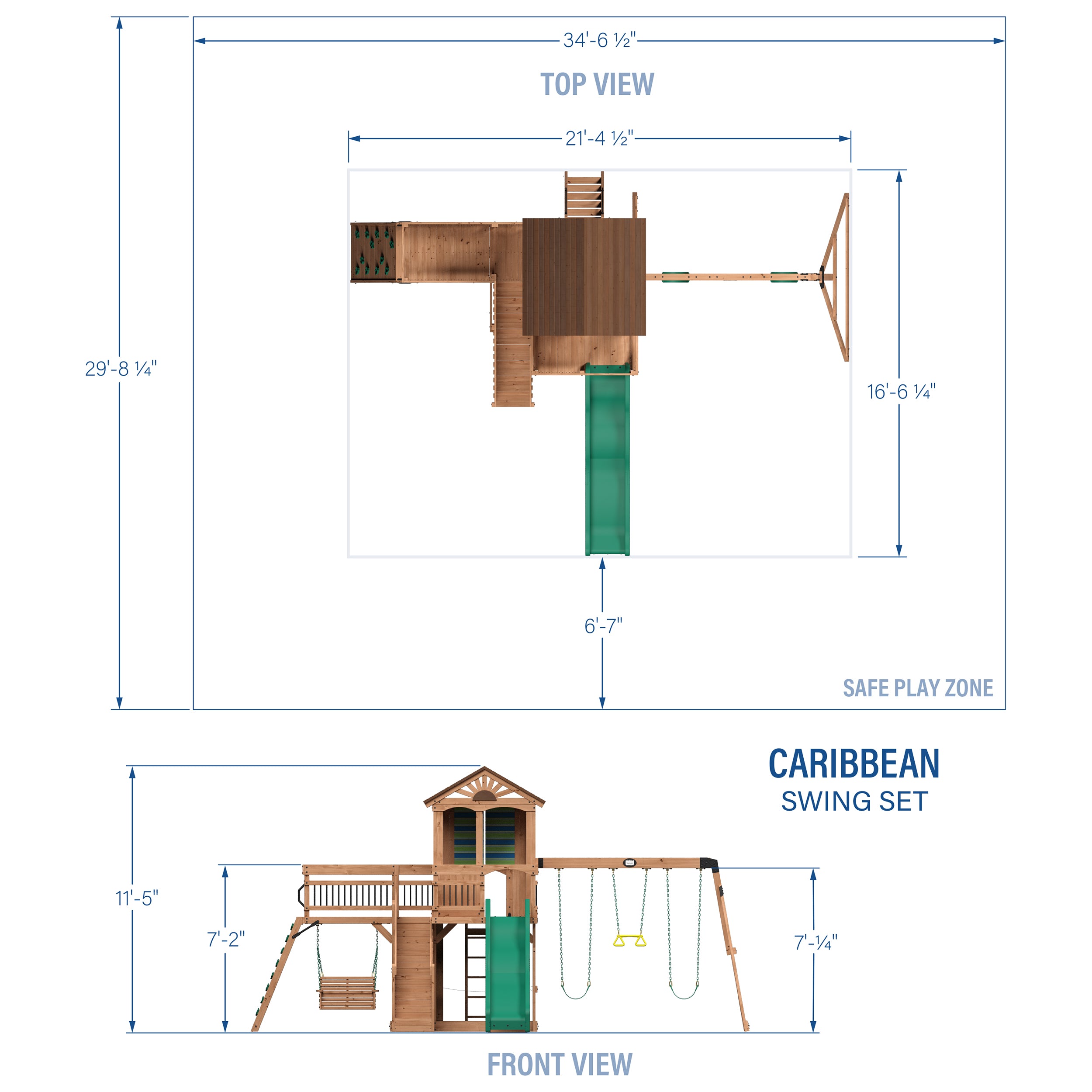 Caribbean Swing Set
