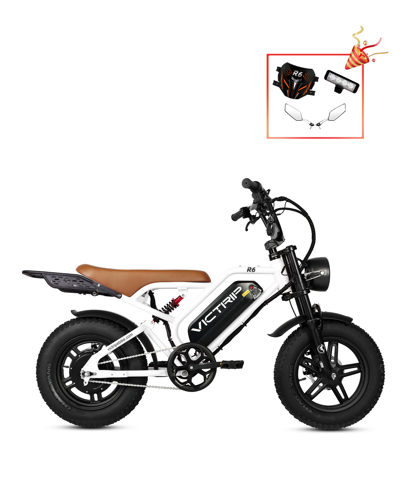 Full Suspension Electric Moped Bike | VICTRIP