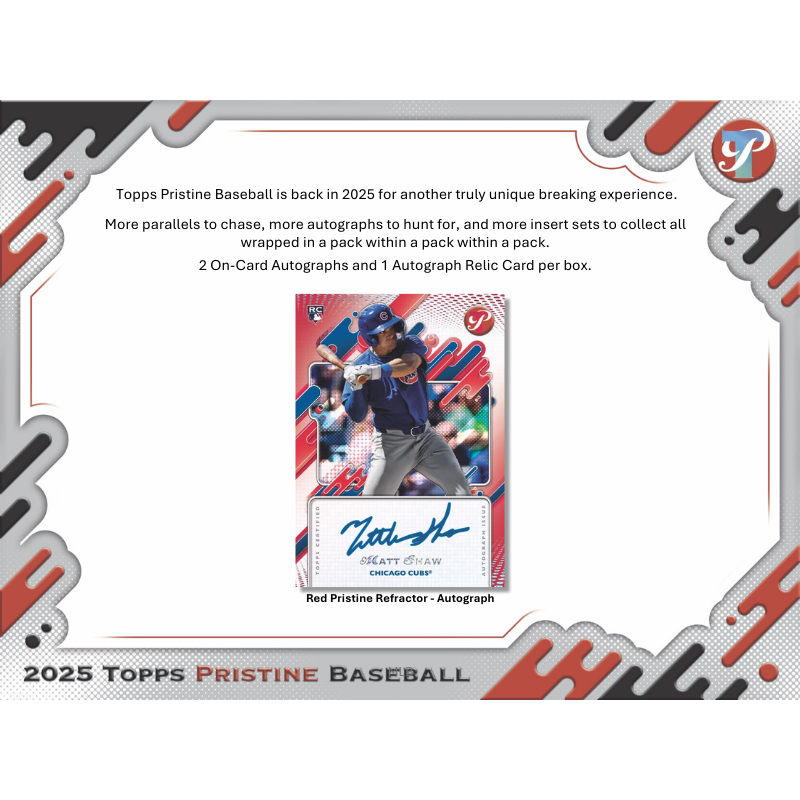 2025 Topps Pristine Baseball Hobby Box
