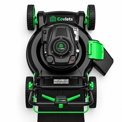covlets 209cc FWD Self-Propelled 3-in-1 Gas Lawn Mower with VariDrive Speed Control, 21-Inch Steel Deck & Single-Lever Height Adjustment