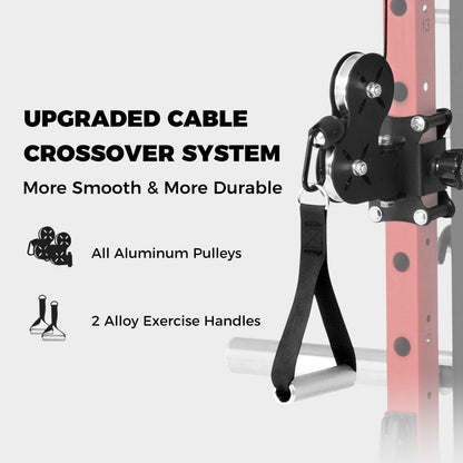 M1 PRO Multi-Functional Smith Machine with Cable Crossover System and Squat Rack for Home Gym