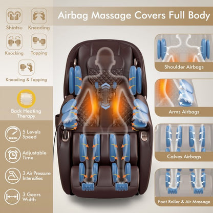 Massage chair Zero-Gravity Shiatsu Massage Chair With Heating (SL-Track)