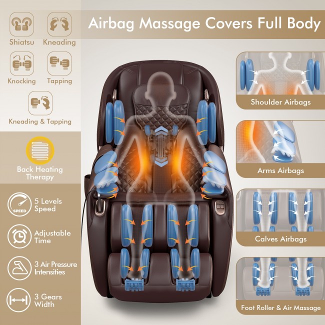 Massage chair Zero-Gravity Shiatsu Massage Chair With Heating (SL-Track)