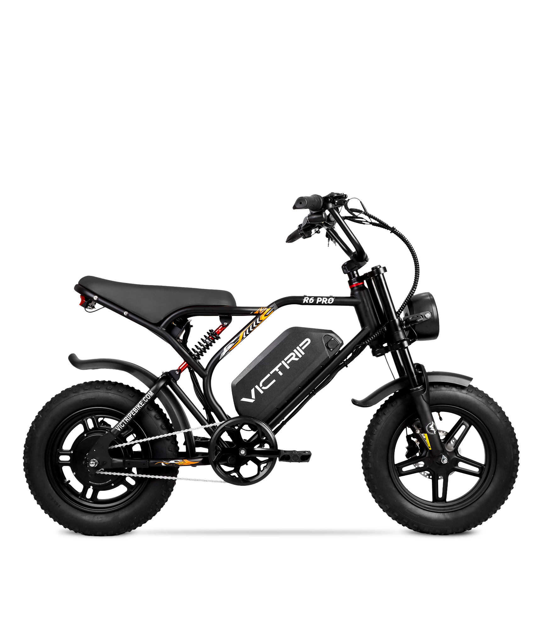 R6 Pro - 1500W Full Suspension Moped Style EBike