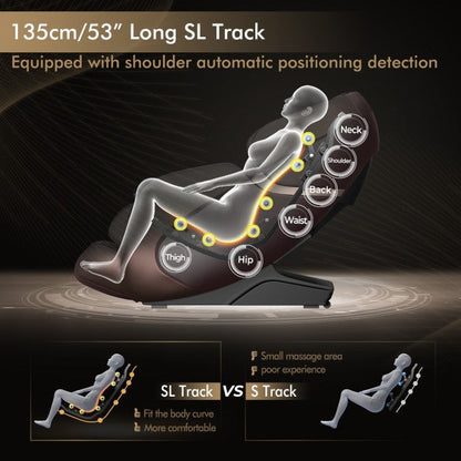 Massage chair Zero-Gravity Shiatsu Massage Chair With Heating (SL-Track)