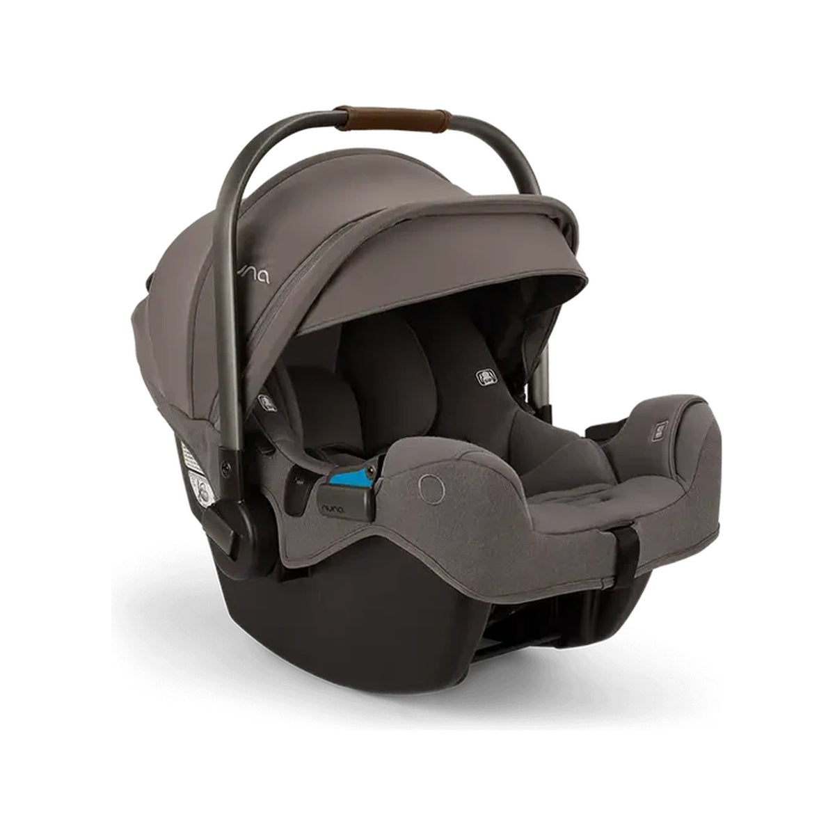 Granite Nuna PIPA RX Infant Car Seat With RELX Base - Front Angle | Bambi Baby