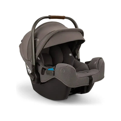 Granite Nuna PIPA RX Infant Car Seat With RELX Base - Front Angle | Bambi Baby