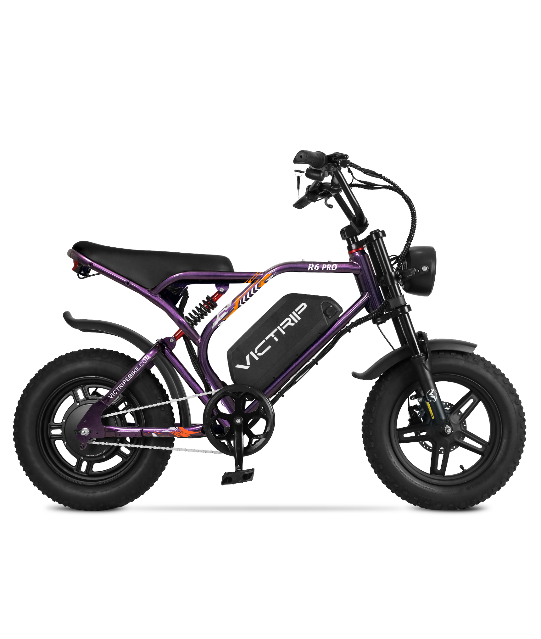 R6 Pro - 1500W Full Suspension Moped Style EBike