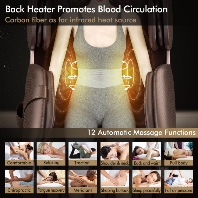 Massage chair Zero-Gravity Shiatsu Massage Chair With Heating (SL-Track)