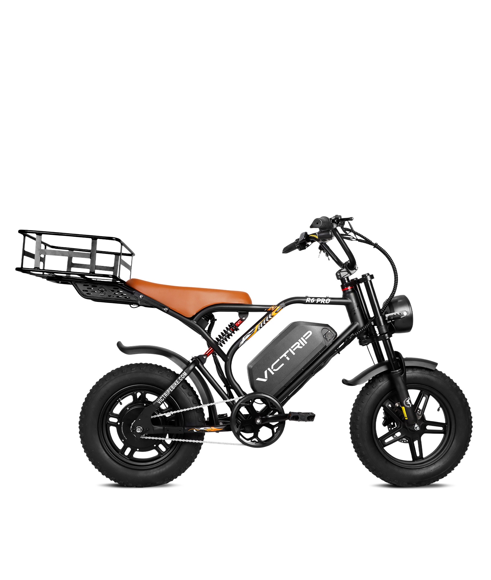 R6 Pro - 1500W Full Suspension Moped Style EBike