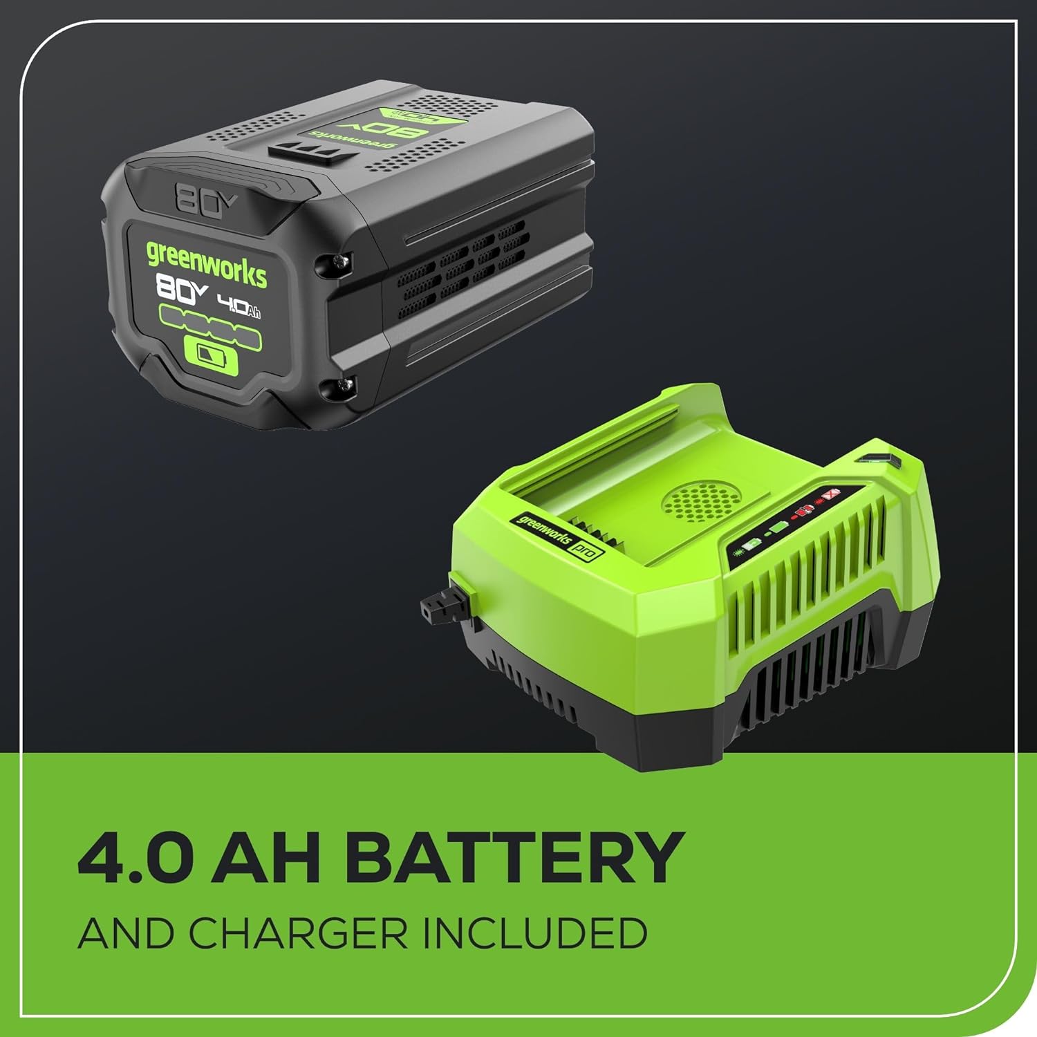 80V 21" Brushless 3-in-1 Push Lawn Mower: 4.0 Ah Battery and Charger, LM2138