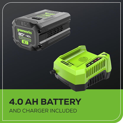 80V 21" Brushless 3-in-1 Push Lawn Mower: 4.0 Ah Battery and Charger, LM2138