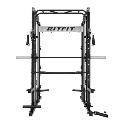 M1 PRO Multi-Functional Smith Machine with Cable Crossover System and Squat Rack for Home Gym