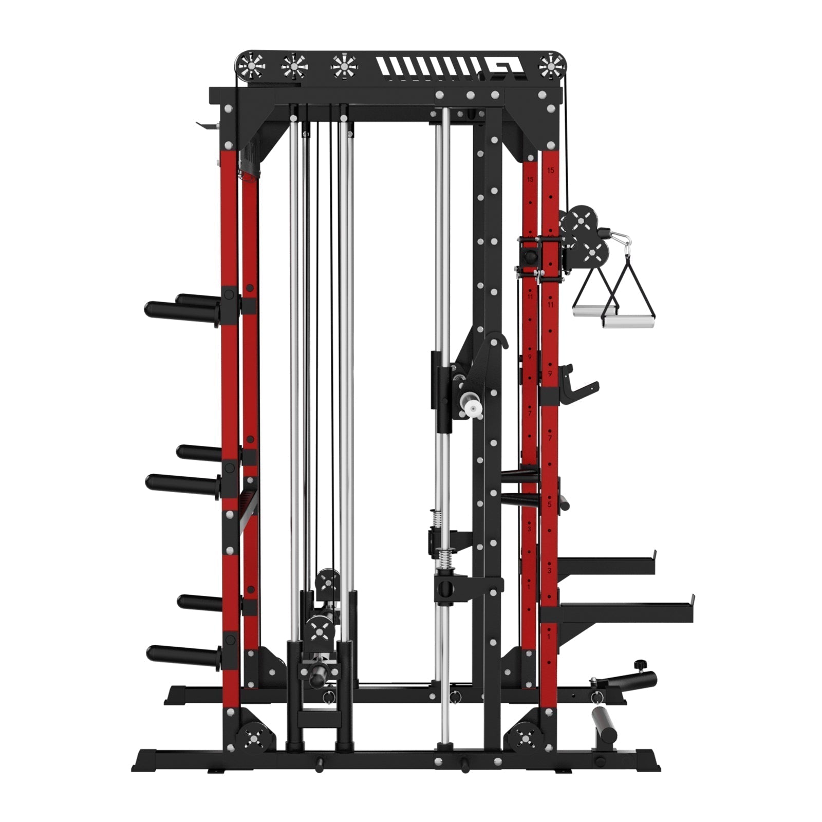 M1 PRO Multi-Functional Smith Machine with Cable Crossover System and Squat Rack for Home Gym