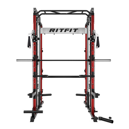 M1 PRO Multi-Functional Smith Machine with Cable Crossover System and Squat Rack for Home Gym
