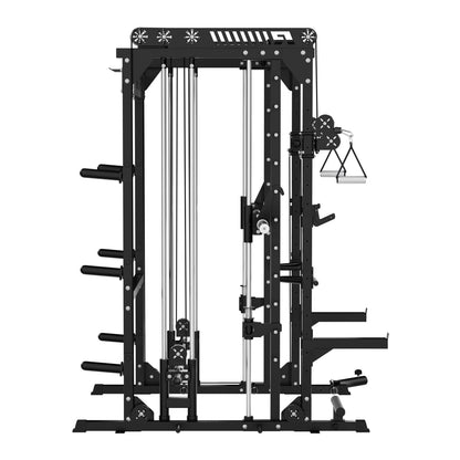M1 PRO Multi-Functional Smith Machine with Cable Crossover System and Squat Rack for Home Gym