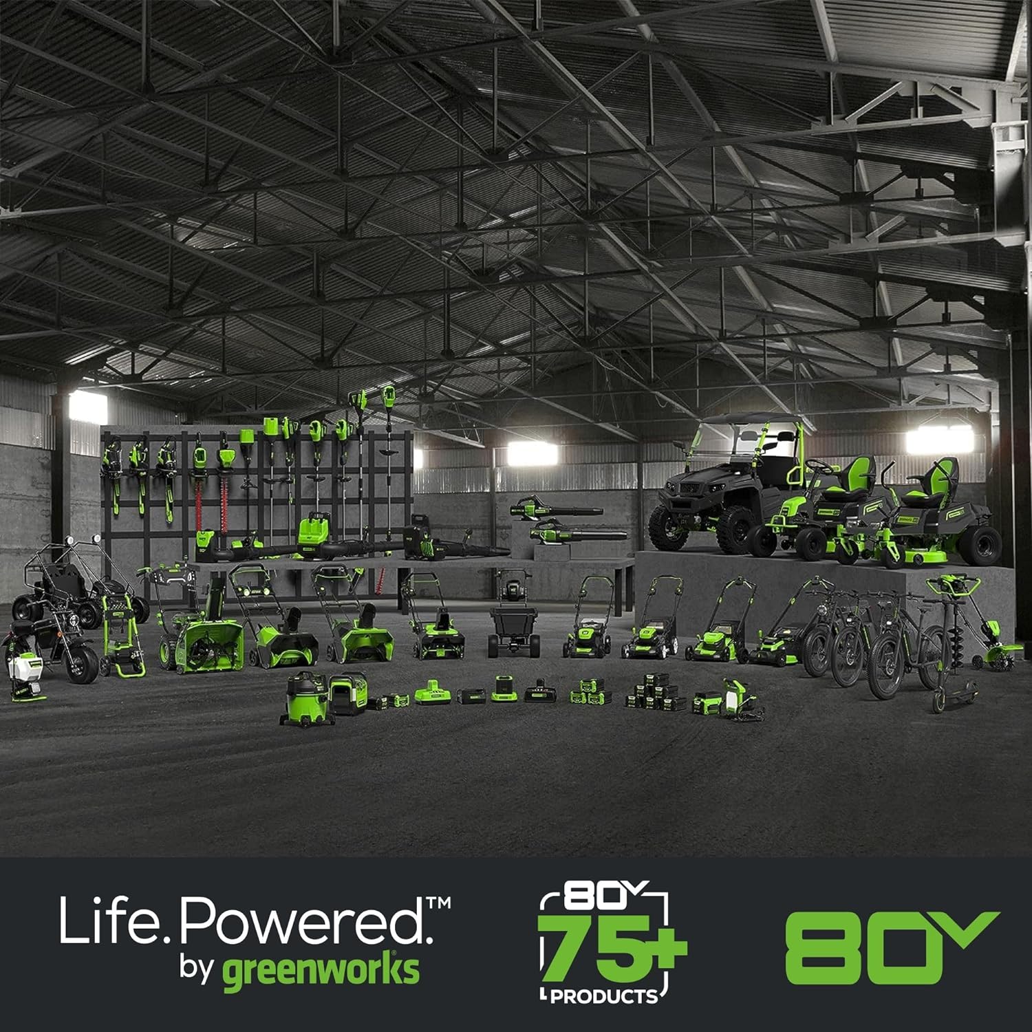80V 21" Brushless 3-in-1 Push Lawn Mower: 4.0 Ah Battery and Charger, LM2138