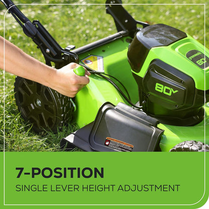 80V 21" Brushless 3-in-1 Push Lawn Mower: 4.0 Ah Battery and Charger, LM2138