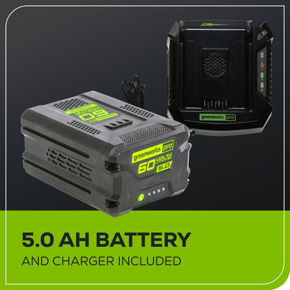 60V 21" Cordless Battery Push Lawn Mower w/ 5.0Ah Battery & Charger, LM2116