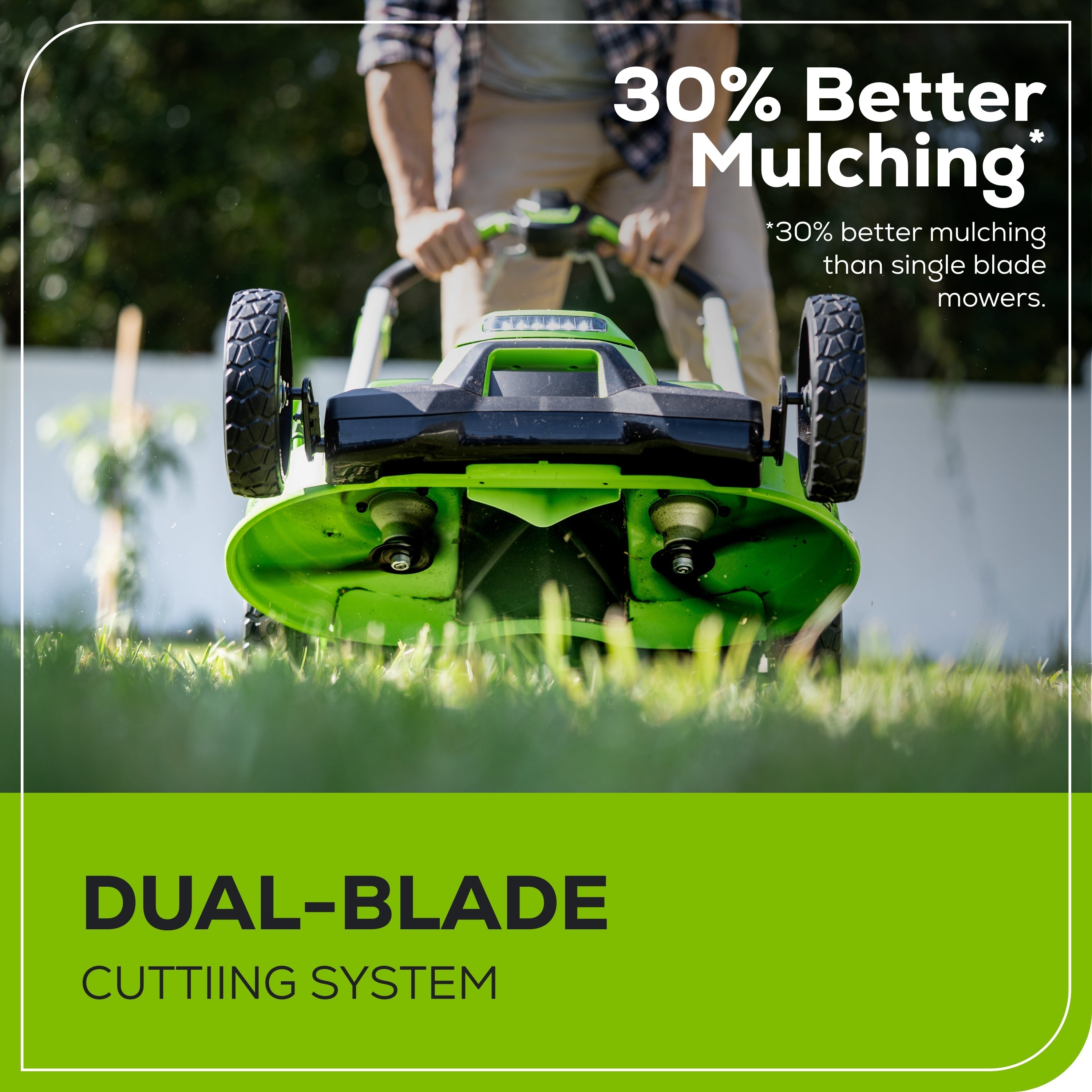 60V 25" Cordless Battery Dual Blade Self-Propelled Lawn Mower w/ Two (2) 4.0Ah Batteries & Dual-Port Charger, LM2516S
