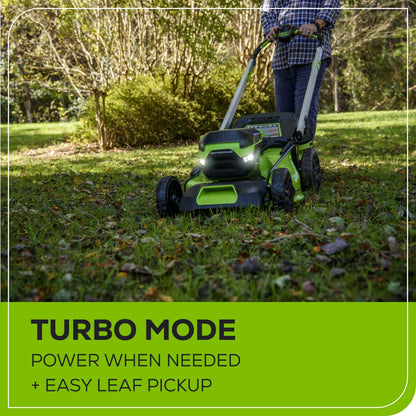 60V 21" Cordless Battery Self-Propelled Lawn Mower w/ Two (2) 4.0Ah Batteries & Dual Port Charger, LM2116S