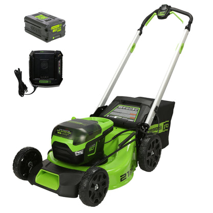 60V 21" Cordless Battery Push Lawn Mower w/ 5.0Ah Battery & Charger, LM2116