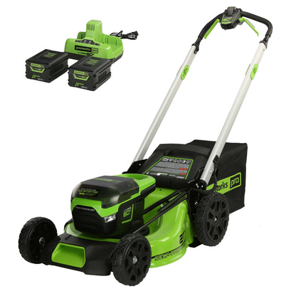 60V 21" Cordless Battery Self-Propelled Lawn Mower w/ Two (2) 4.0Ah Batteries & Dual Port Charger, LM2116S