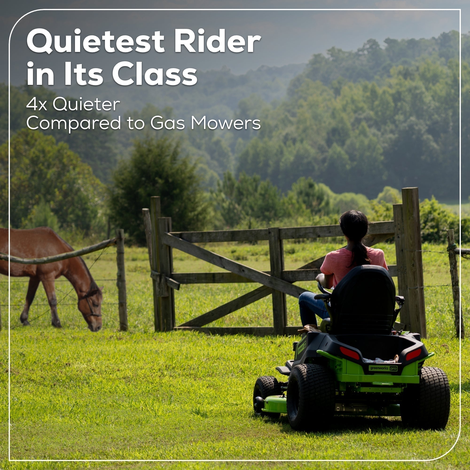 60V 42" Cordless Battery CrossoverT Riding Lawn Mower: (6) 8.0 Ah Batteries and (3) Dual-Port Turbo Chargers, CRT4261