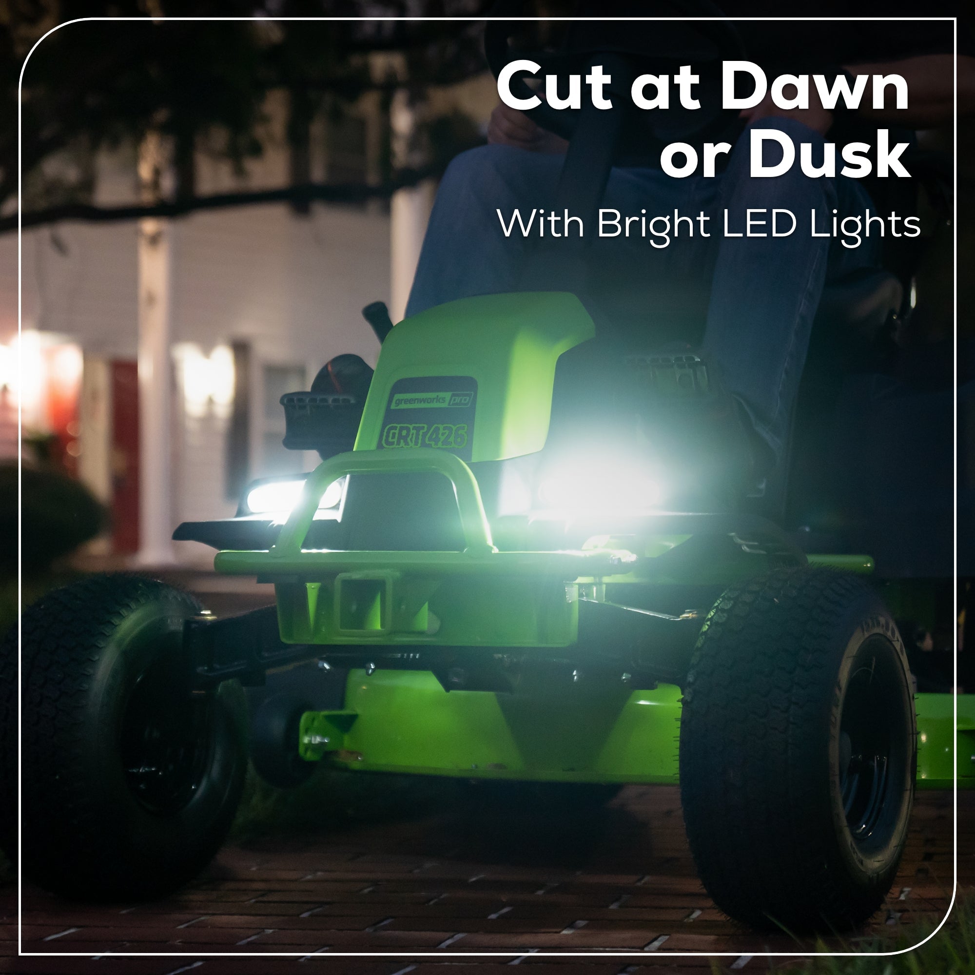 60V 42" Cordless Battery CrossoverT Riding Lawn Mower: (6) 8.0 Ah Batteries and (3) Dual-Port Turbo Chargers, CRT4261