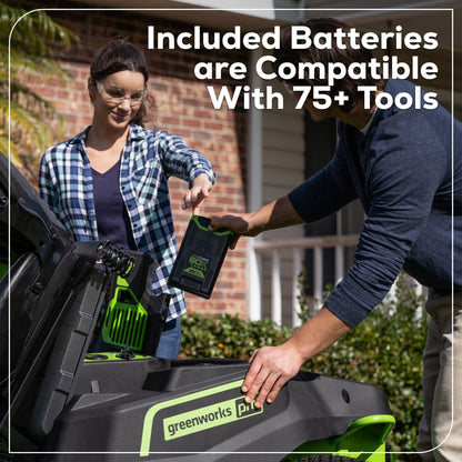 60V 42" Cordless Battery CrossoverT Riding Lawn Mower: (6) 8.0 Ah Batteries and (3) Dual-Port Turbo Chargers, CRT4261