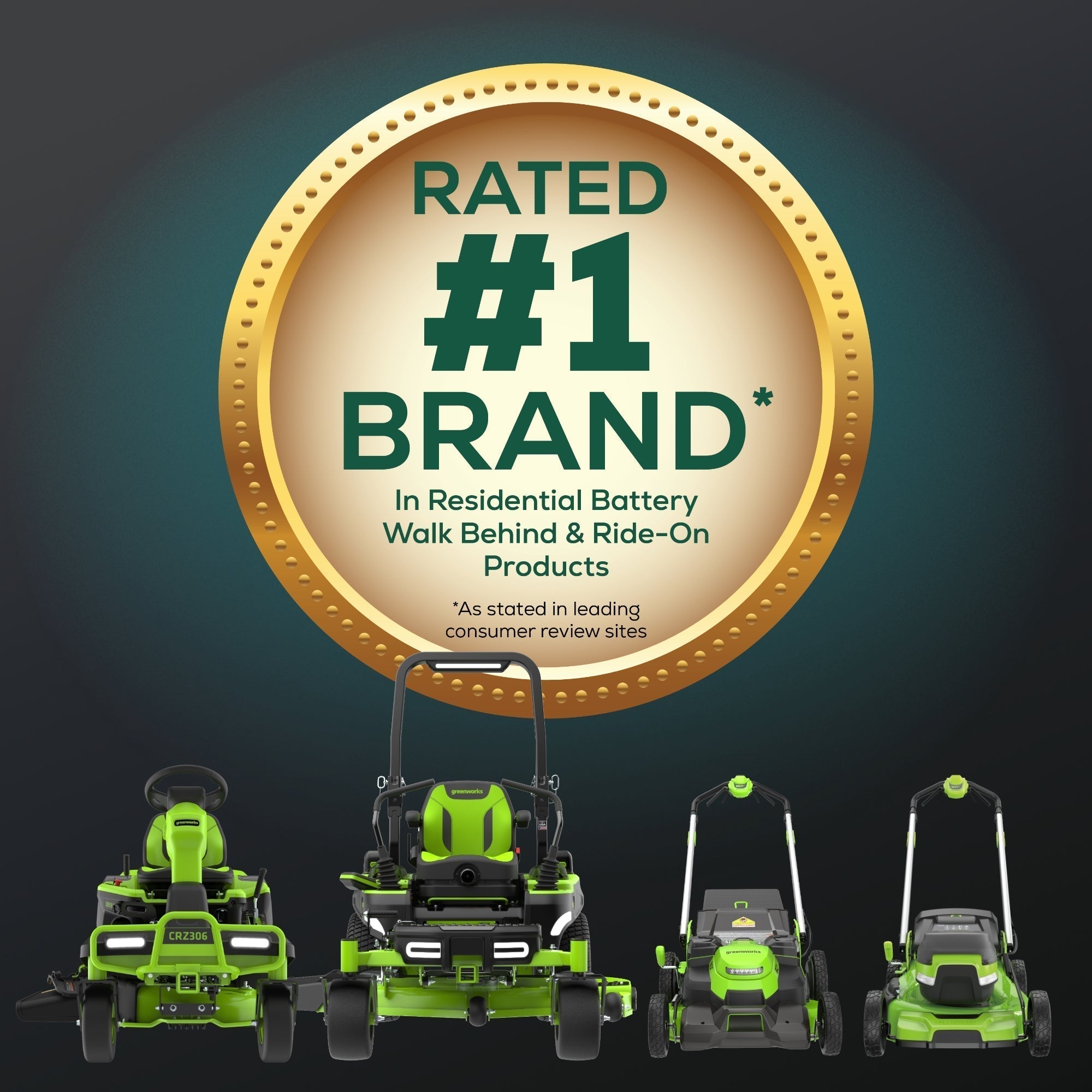60V 42" Cordless Battery CrossoverT Riding Lawn Mower: (6) 8.0 Ah Batteries and (3) Dual-Port Turbo Chargers, CRT4261