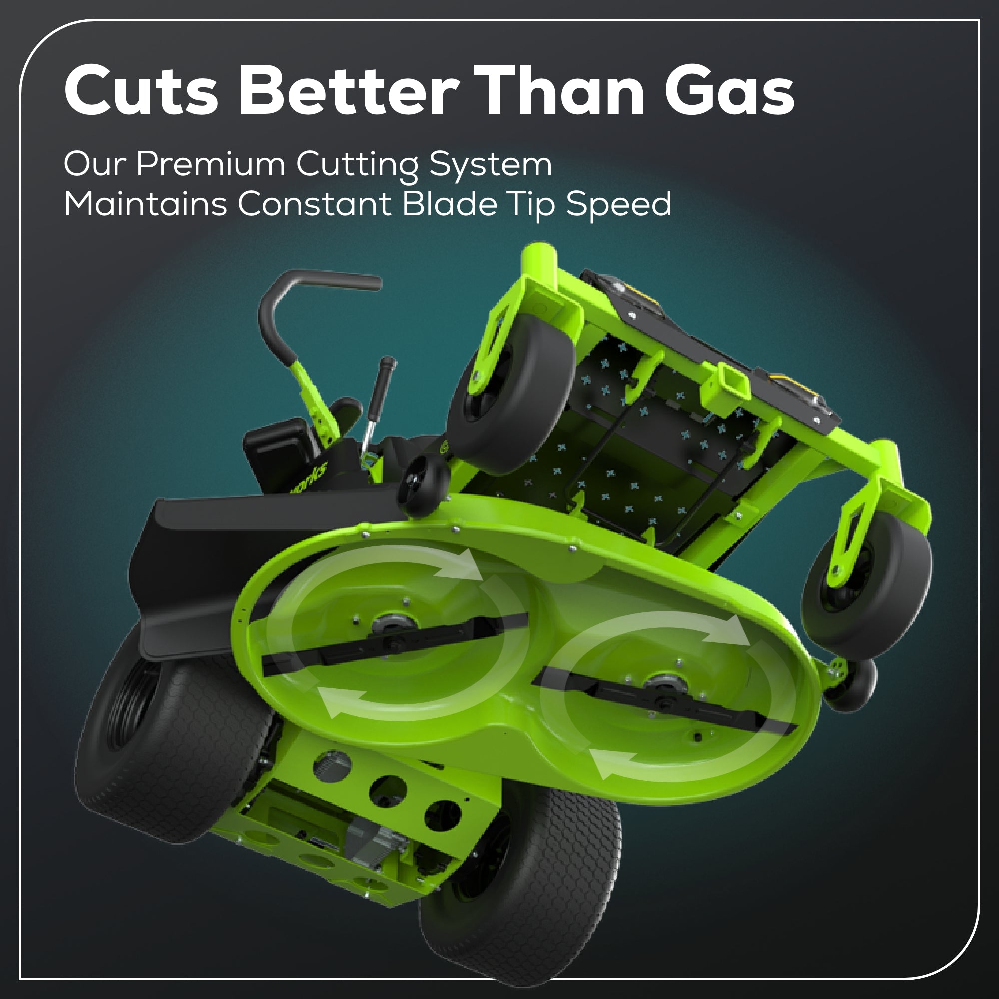 60V 42” Electric CrossoverZ Zero Turn Mower with (6) 8 Ah Batteries and (3) Dual Port Turbo Chargers, CRZ4261