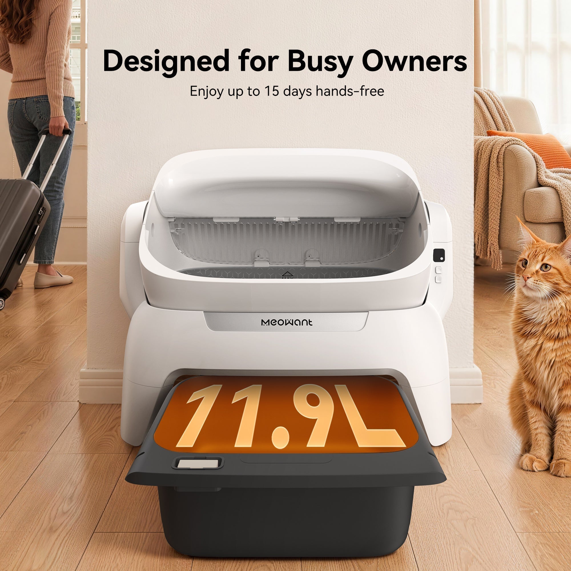 Self-Cleaning Cat Litter Box