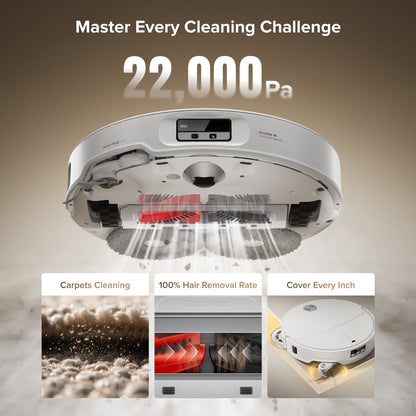 Qrevo CurvX Robot Vacuum with Multifunctional Dock 3.0 Thermo+