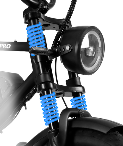 R6 Pro - 1500W Full Suspension Moped Style EBike