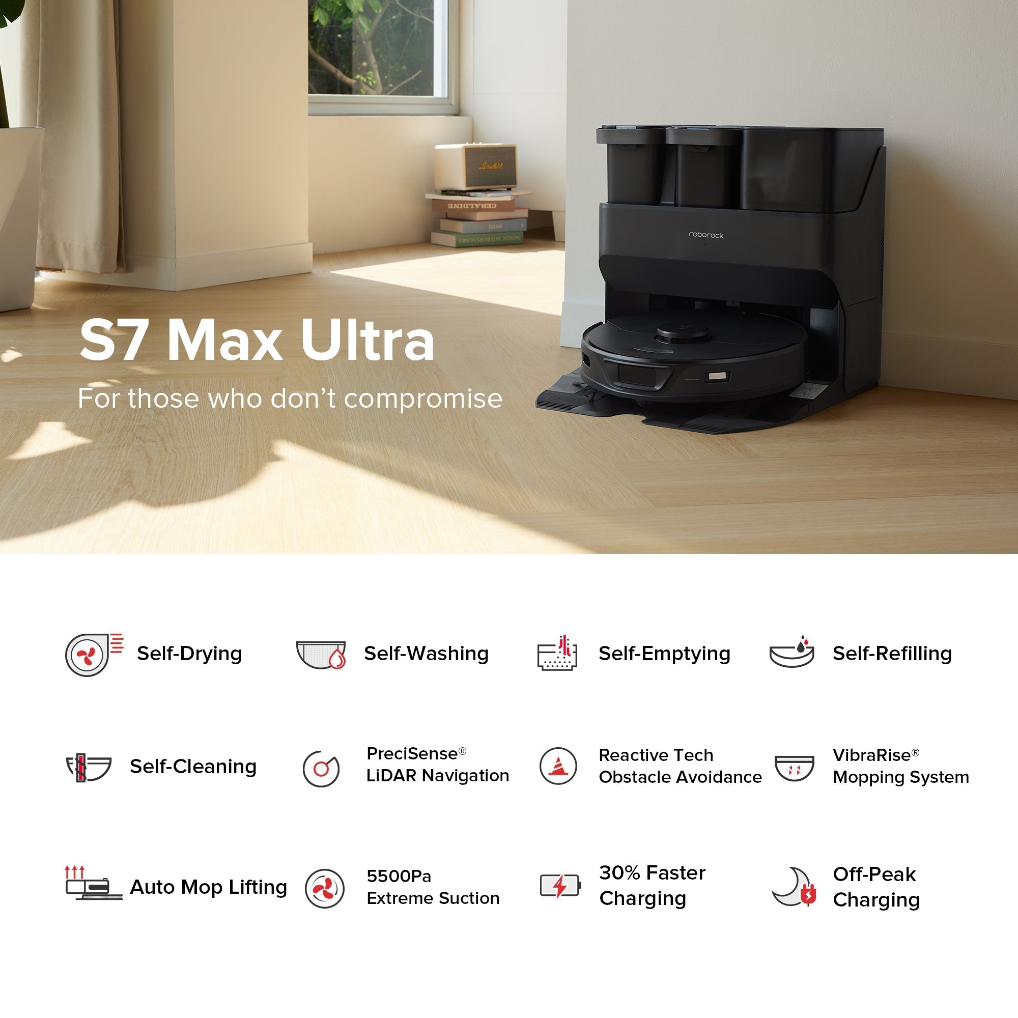 S7 Max Ultra Robot Vacuum with  Ultra