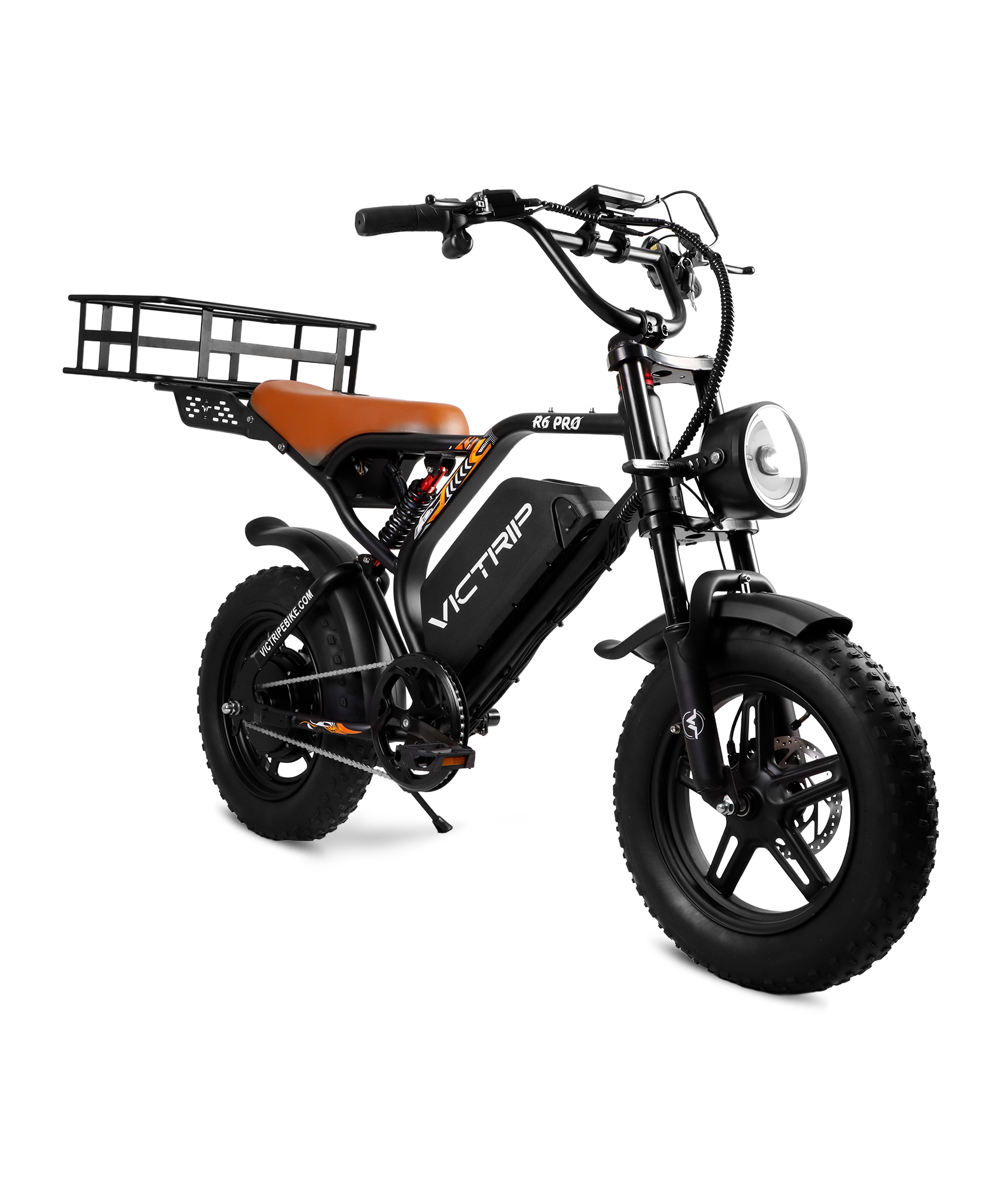 R6 Pro - 1500W Full Suspension Moped Style EBike