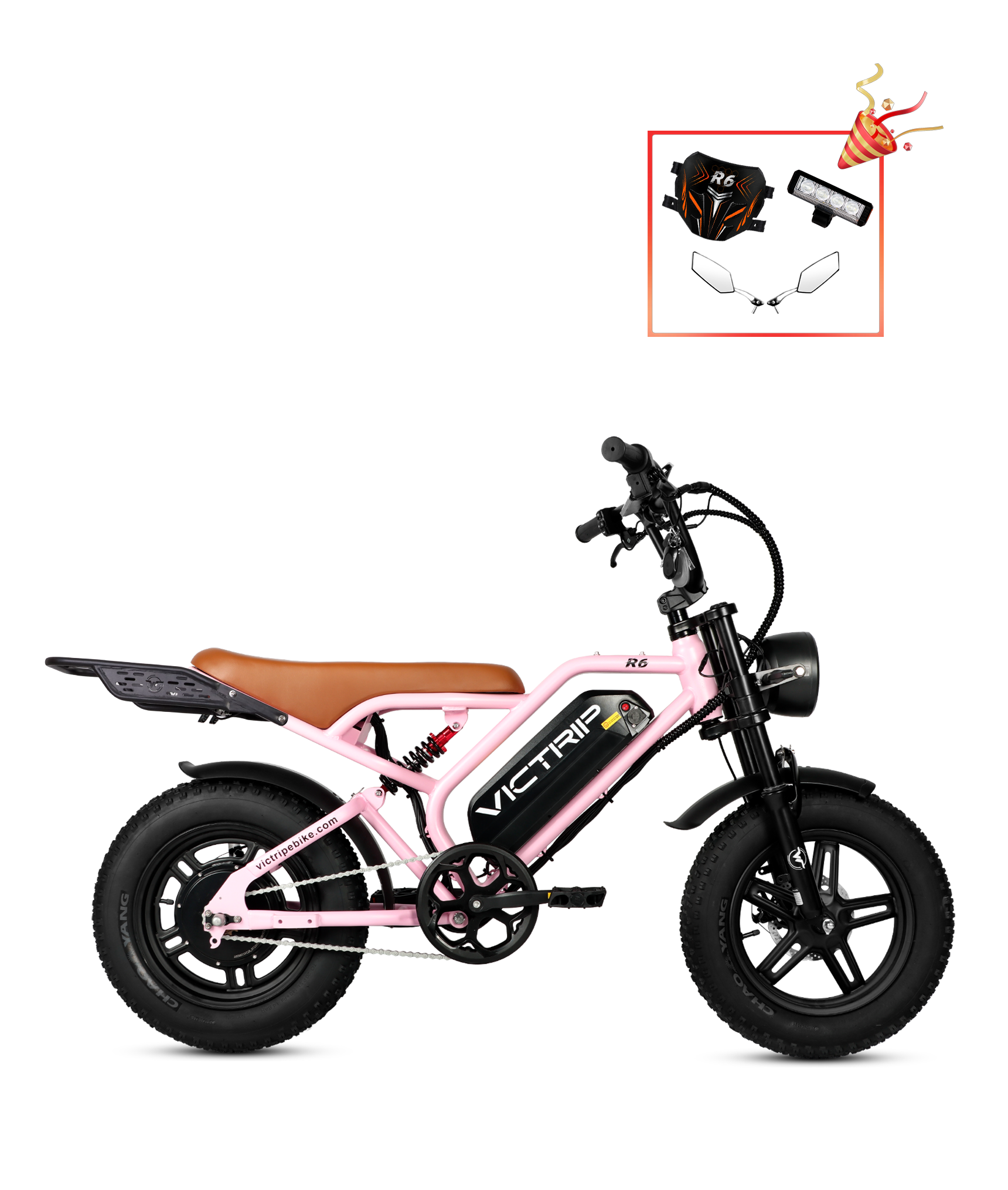 Full Suspension Moped Style Electric Bike | VICTRIP