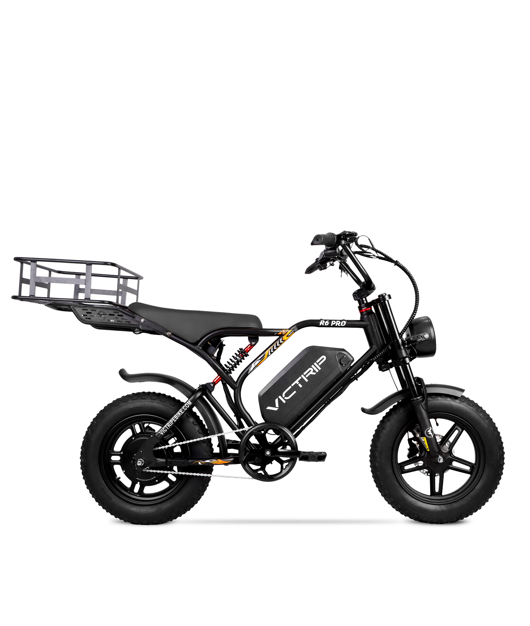 R6 Pro - 1500W Full Suspension Moped Style EBike