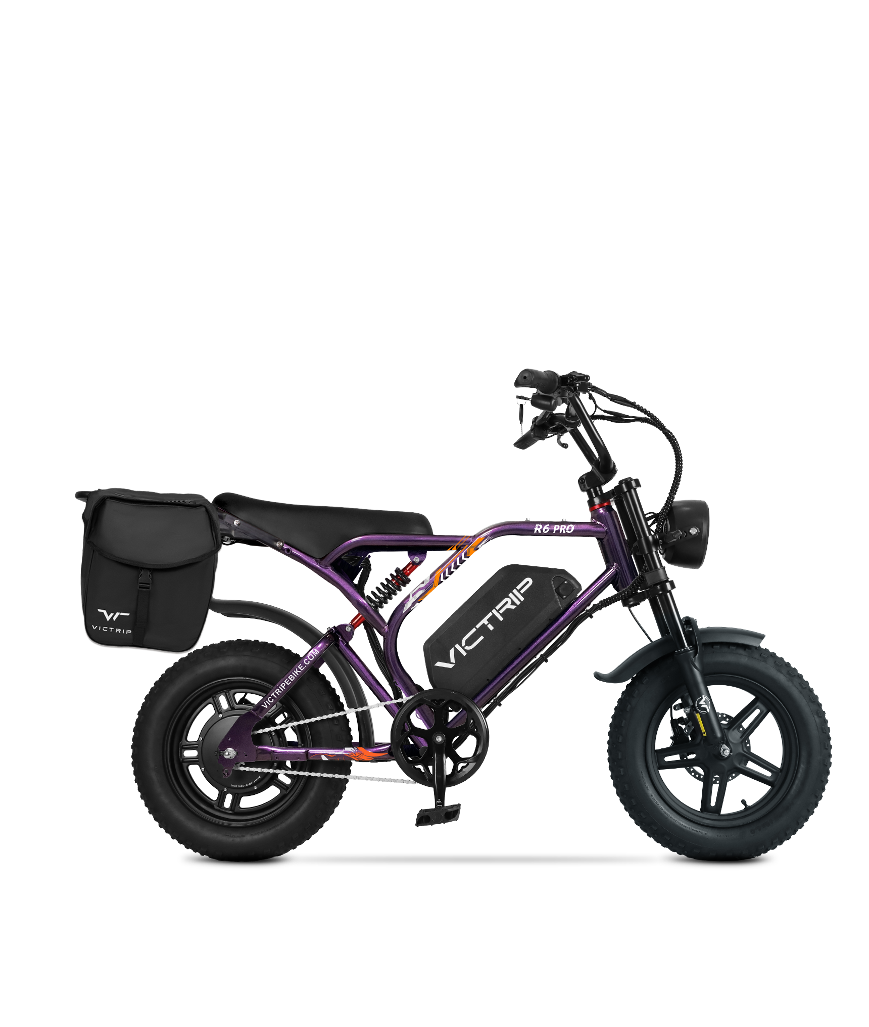 R6 Pro - 1500W Full Suspension Moped Style EBike