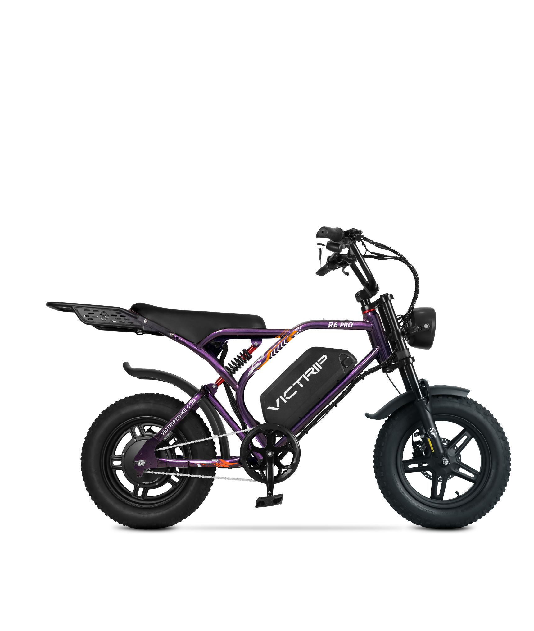 R6 Pro - 1500W Full Suspension Moped Style EBike