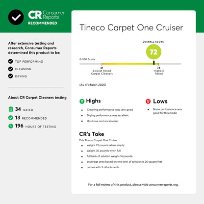 Carpet One Cruiser Carpet Cleaner