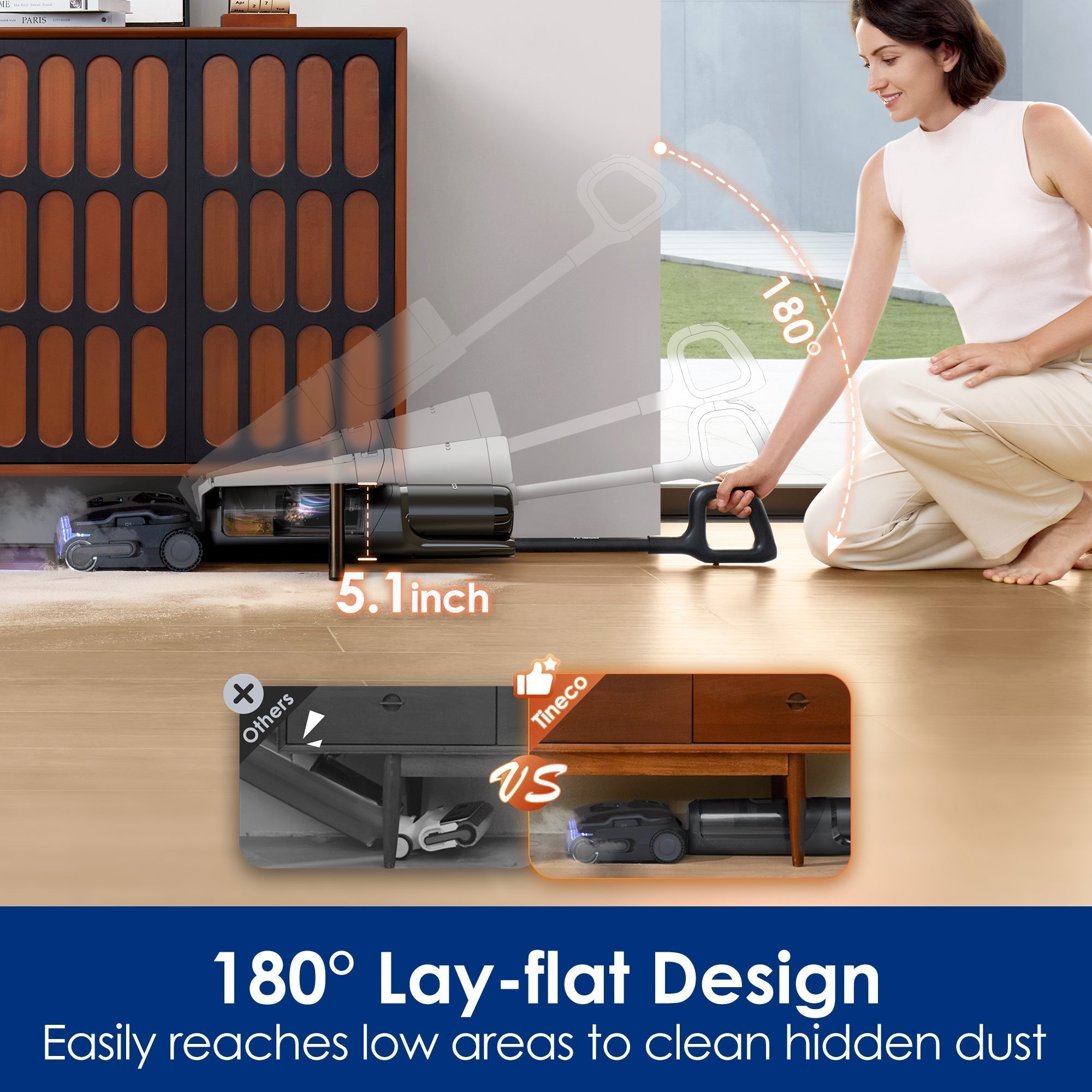 FLOOR ONE S7 Stretch Steam intelligent wet and dry vacuum cleaner