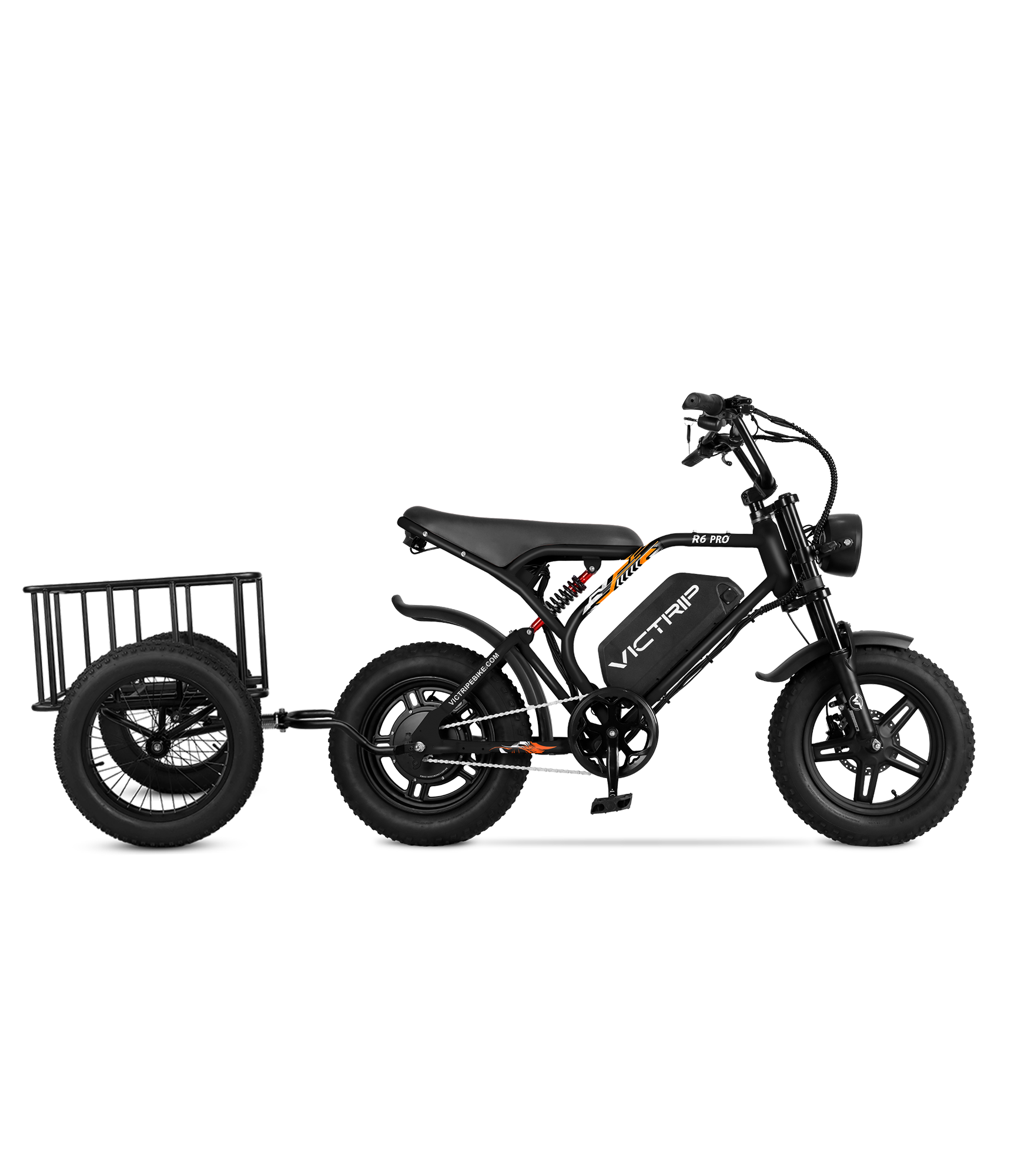 R6 Pro - 1500W Full Suspension Moped Style EBike